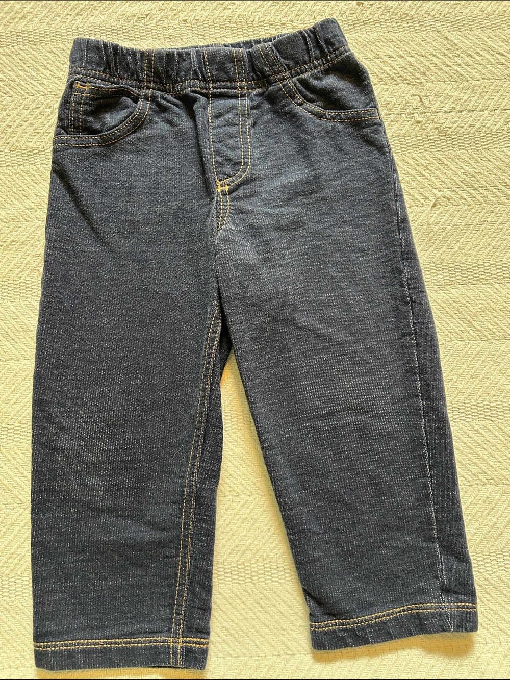 Carter's Navy Pull-On Knit Denim Pants